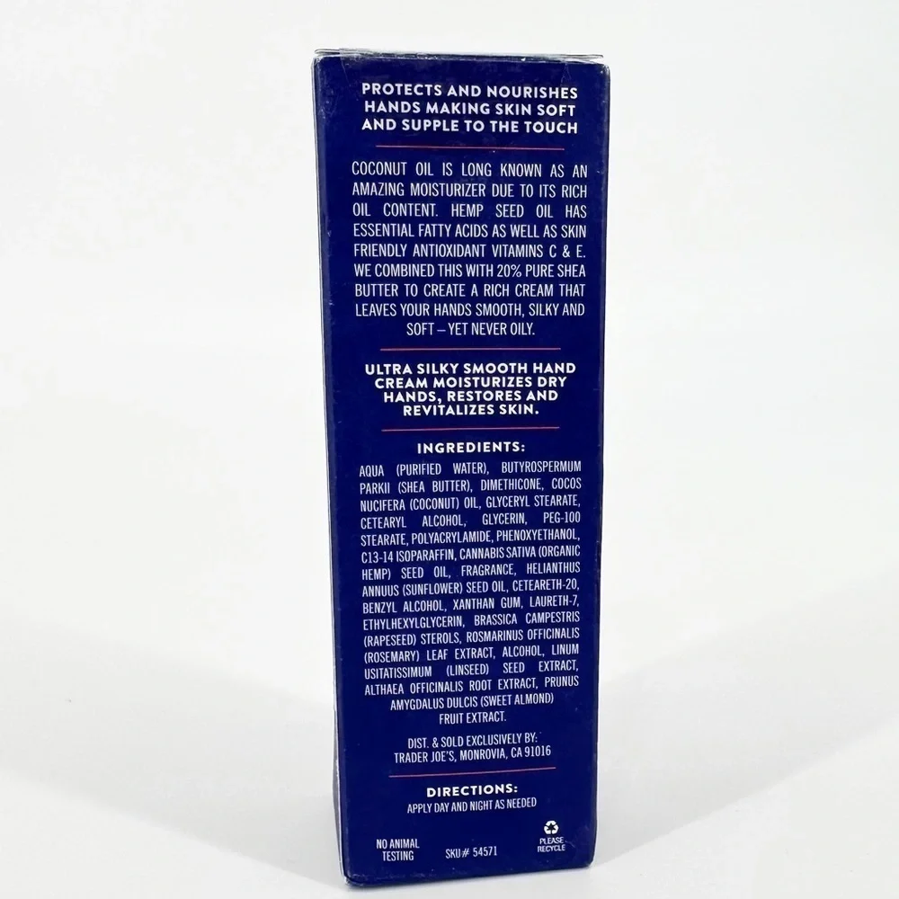 New In Box Trader Joe's Ultra Moisturizing Hand Cream 3oz